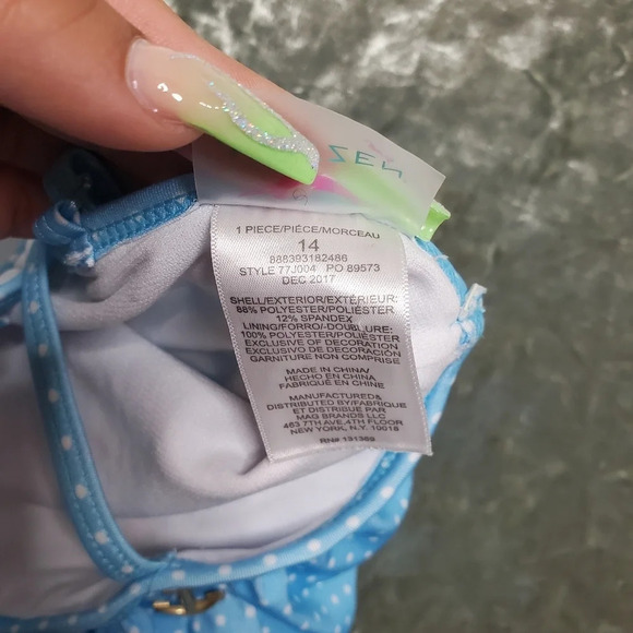 Jantzen Striped Anchor Print Swimsuit - Picture 5 of 7